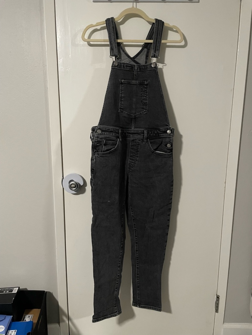 Levi’s Black Denim Overalls Medium